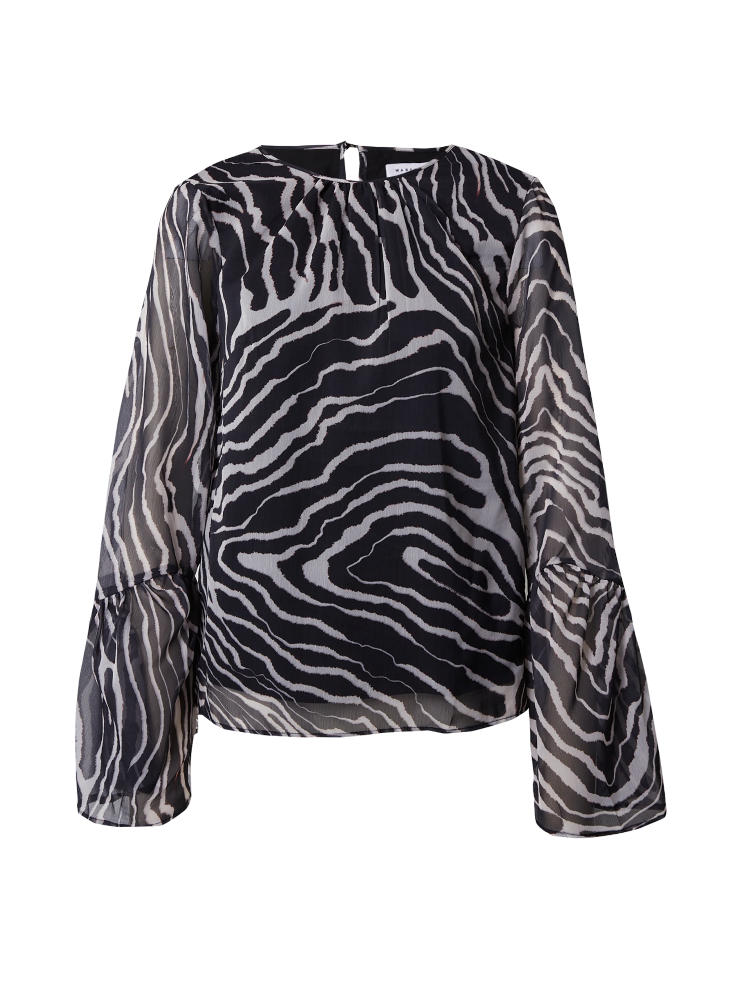 Bluză de la Warehouse pe negru: față