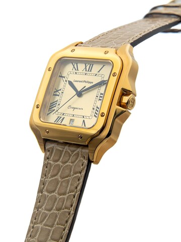 Orologio analogico 'Conqueror The Golden Eye – Desert Pearl' di Laurent Philippe in beige