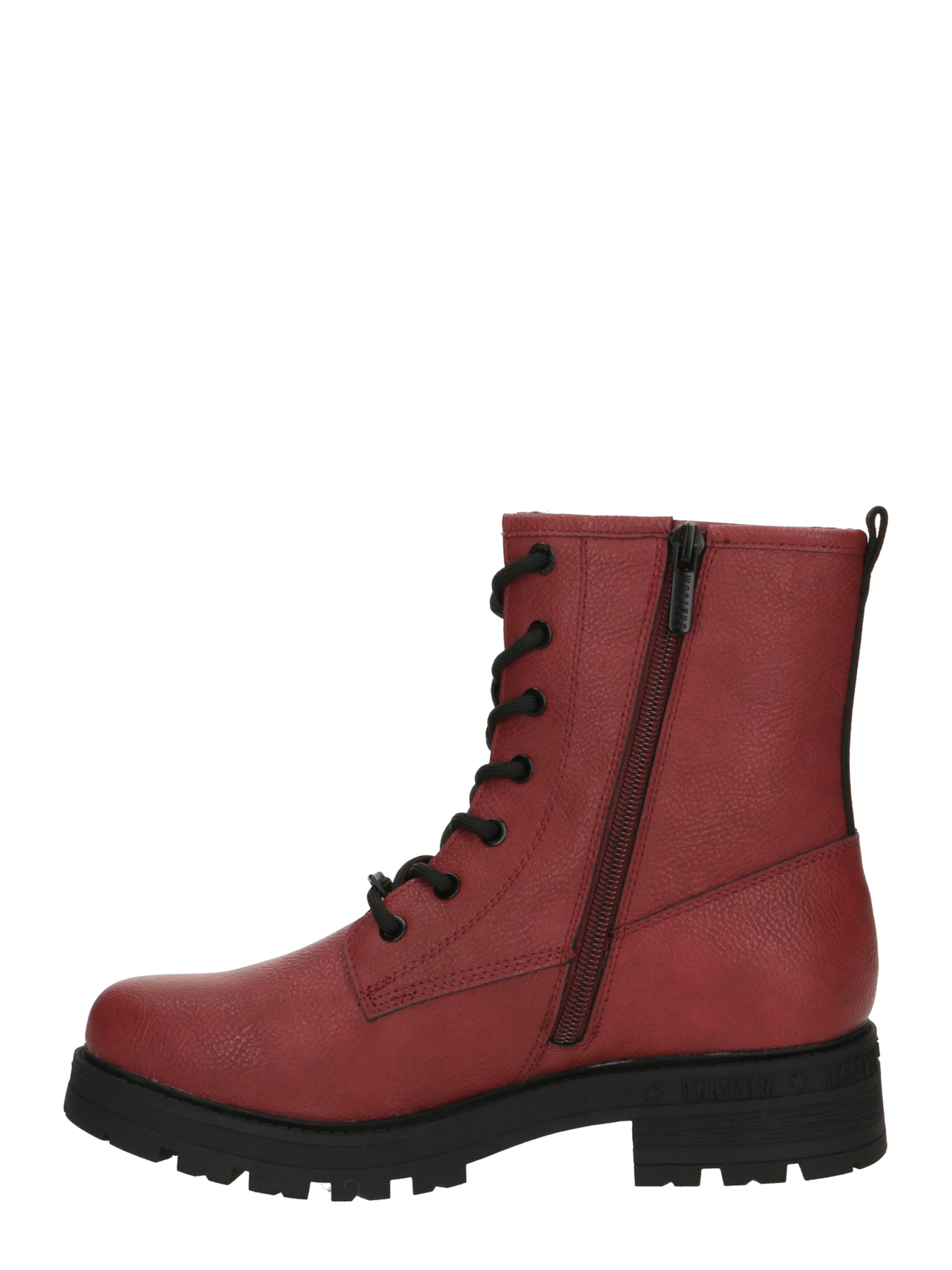 MUSTANG Lace-up bootie in Red
