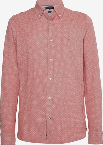 TOMMY HILFIGER Button Up Shirt '1985 Dobby' in Pink: front