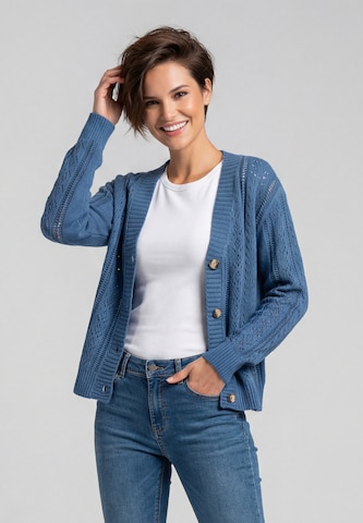 Cardigan KIANNA en bleu : devant