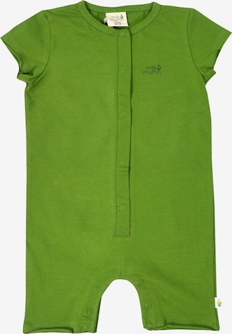 Salopetă de la Milk & Muffin pe verde: față