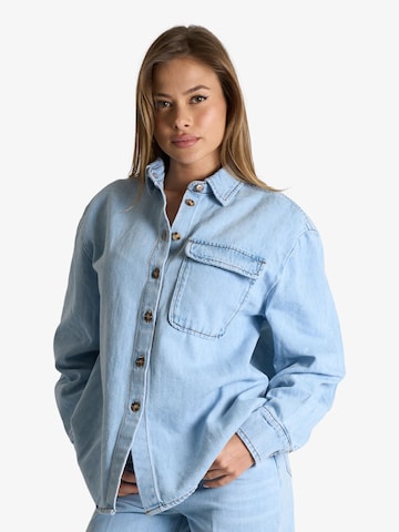 ViCOLO Blouse in Blauw: voorkant