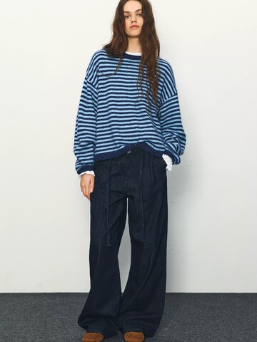 Pull&Bear Pulover | modra barva