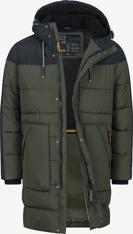 Manteau d’hiver 'INKenter' INDICODE JEANS en vert : devant