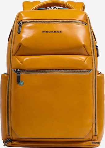 Piquadro Rucksack in Gelb: Vorderseite