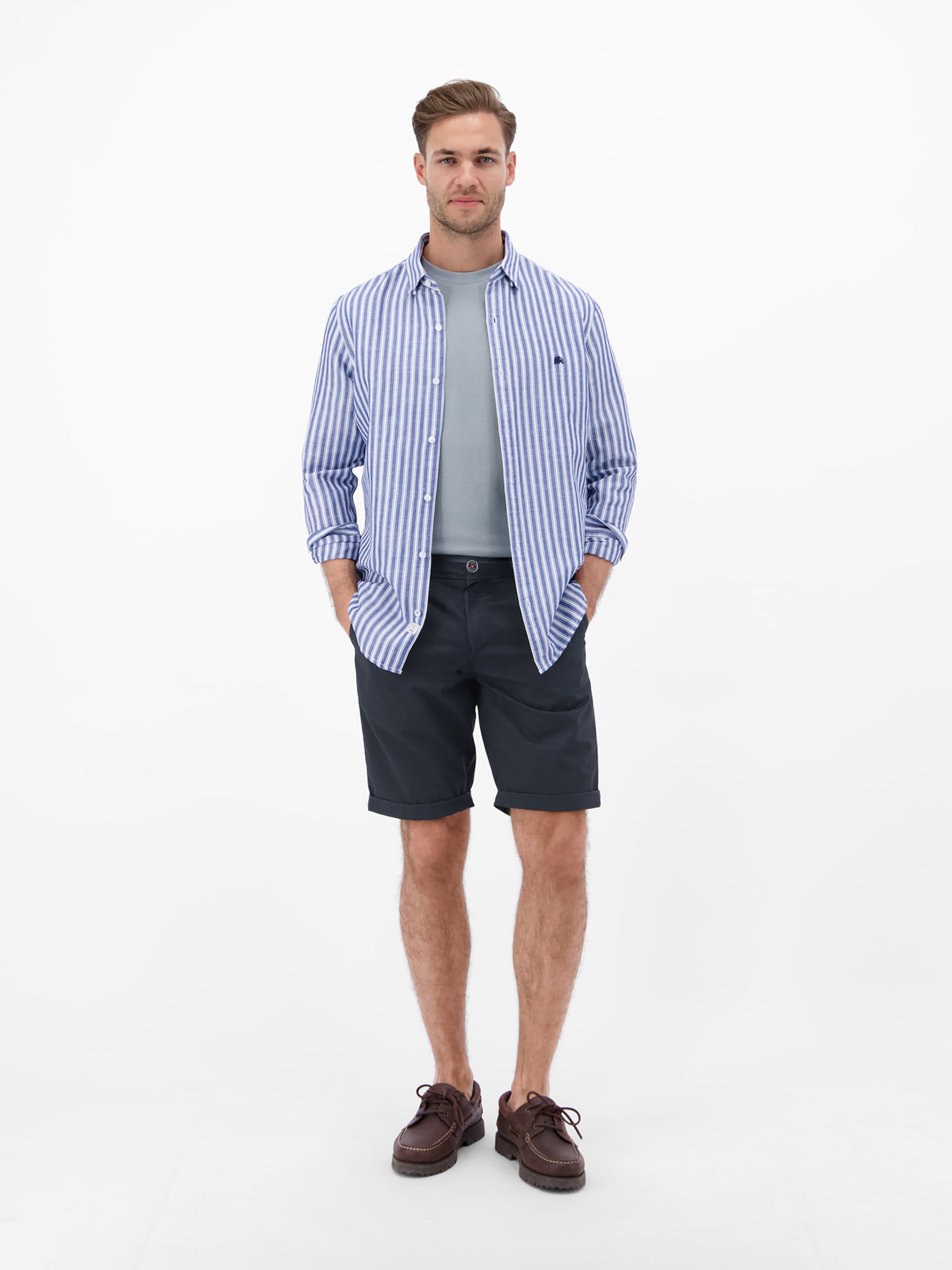 LERROS Regular Chino in Blauw