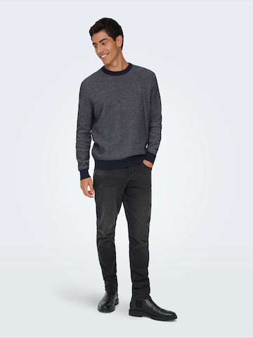 Pulover 'ONSMORGAN' de la Only & Sons pe albastru