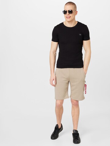 ALPHA INDUSTRIES Shirt in Zwart