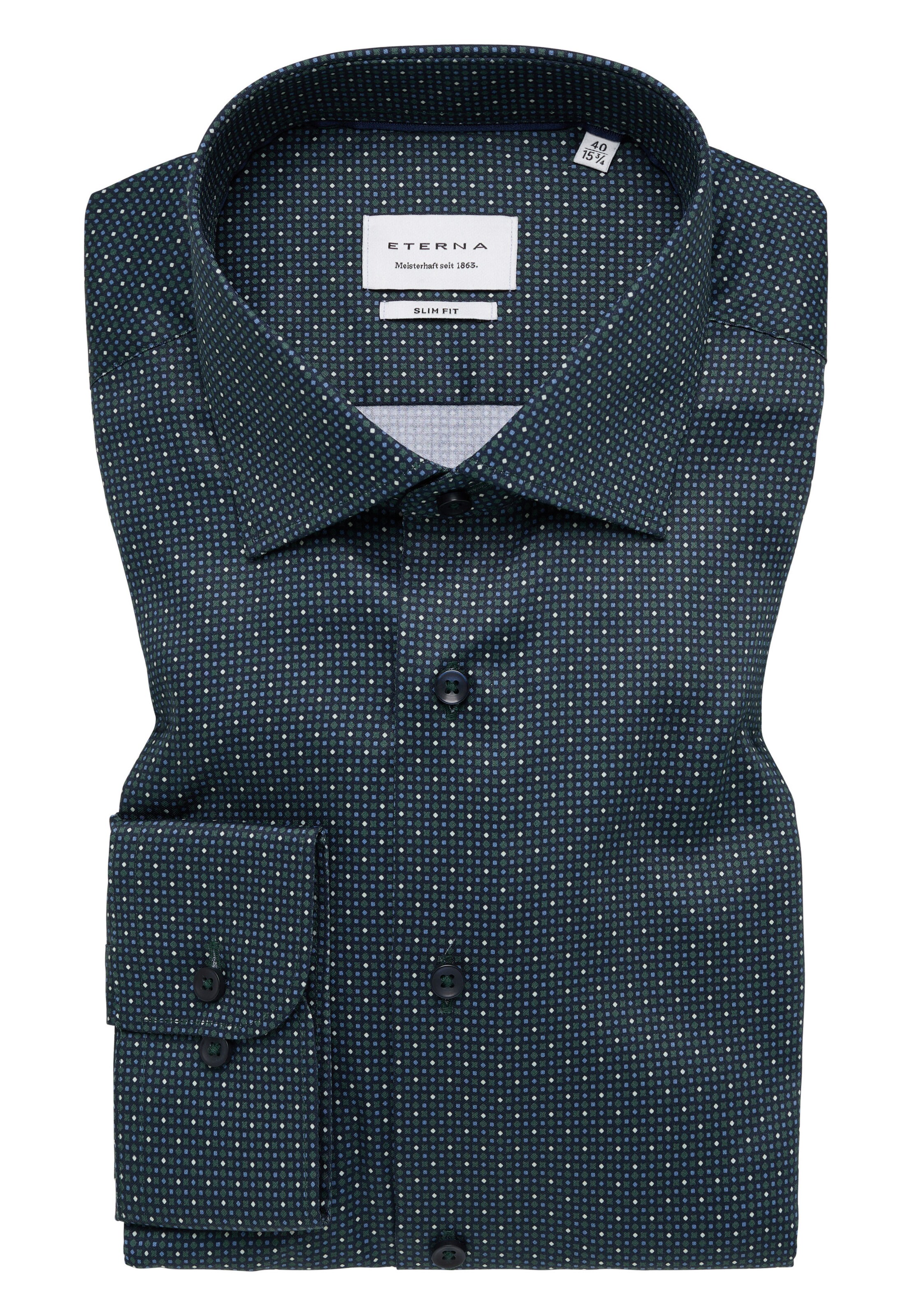 ETERNA Slim fit Zakelijk overhemd in Groen