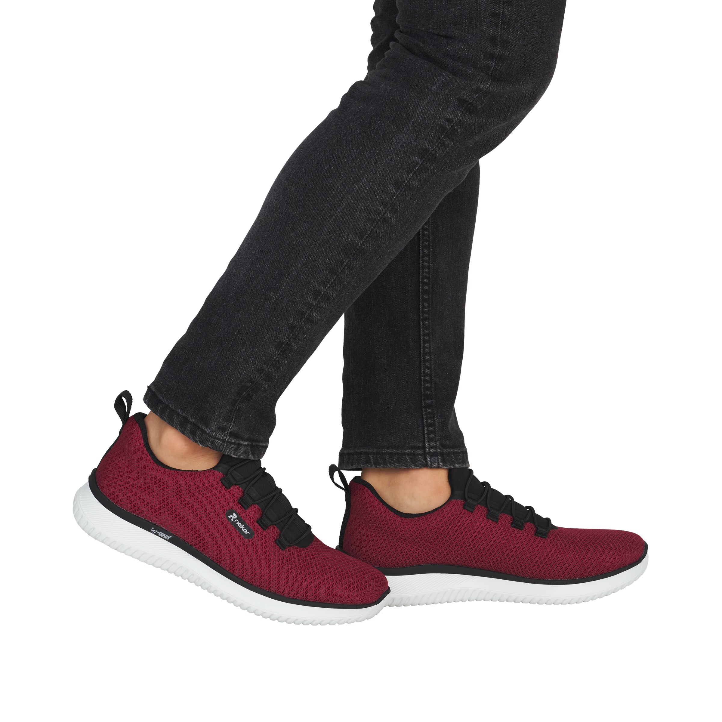 Rieker Sneakers 'B9655' in Red