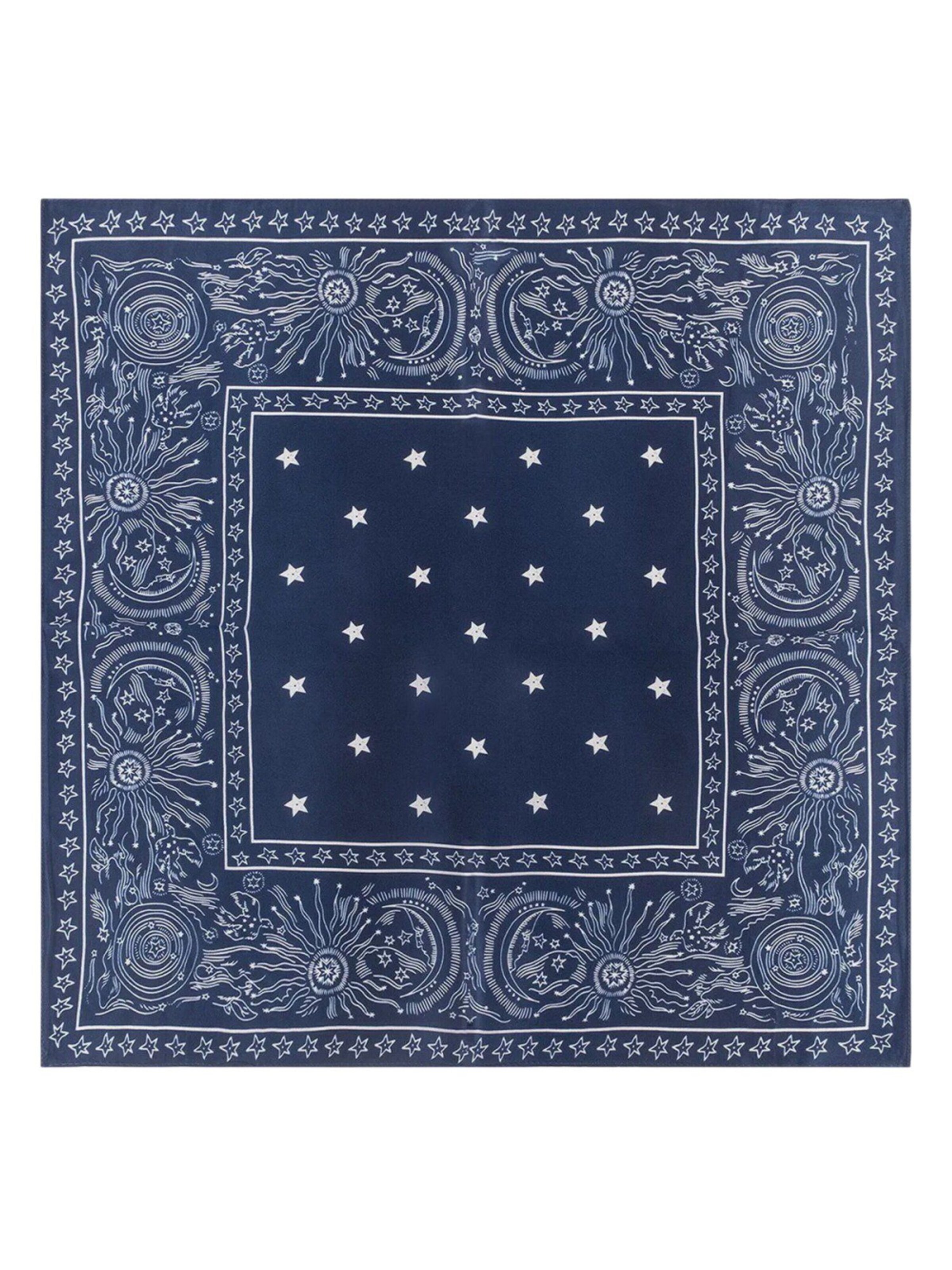 Écharpe SILK & CASHMERE en bleu : devant