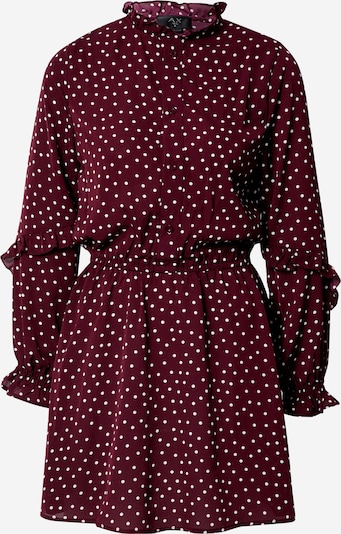 Abito camicia AX Paris di colore rosso vino / bianco, Visualizzazione prodotti