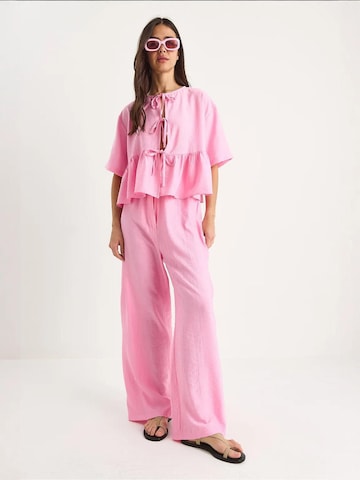 Bianco Lucci - Calças de fato em rosa