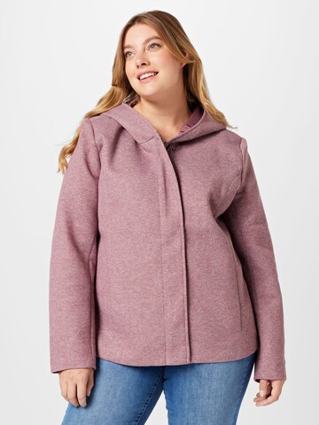 ONLY Carmakoma Between-Season Jacket 'Sedona' in Pink: front