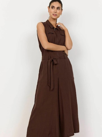 Soyaconcept Jumpsuit 'INA' in Bruin: voorkant