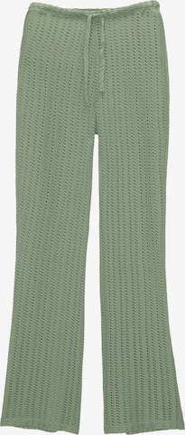 Pull&Bear Levenevä Housut värissä vihreä: etupuoli