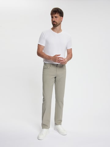 Regular Jean 'MASKOVICK - Clinton - Heren - Chino - Twill - Stretch Broek - Regular Fit - Beige' Maskovick en beige