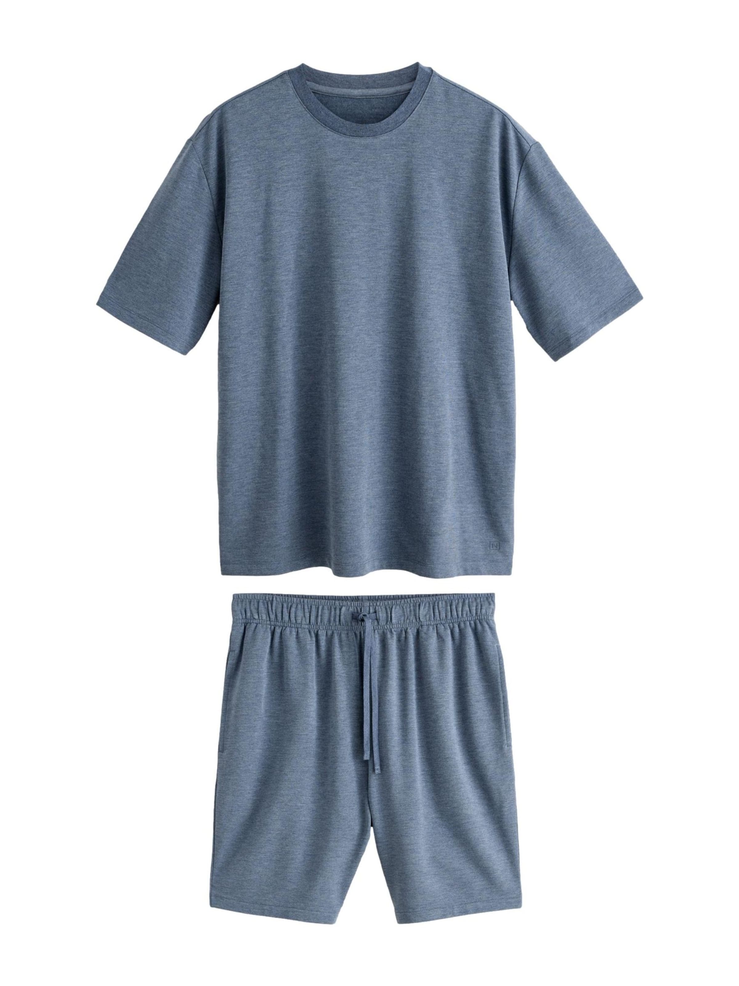 Pyjama court Next en bleu : devant