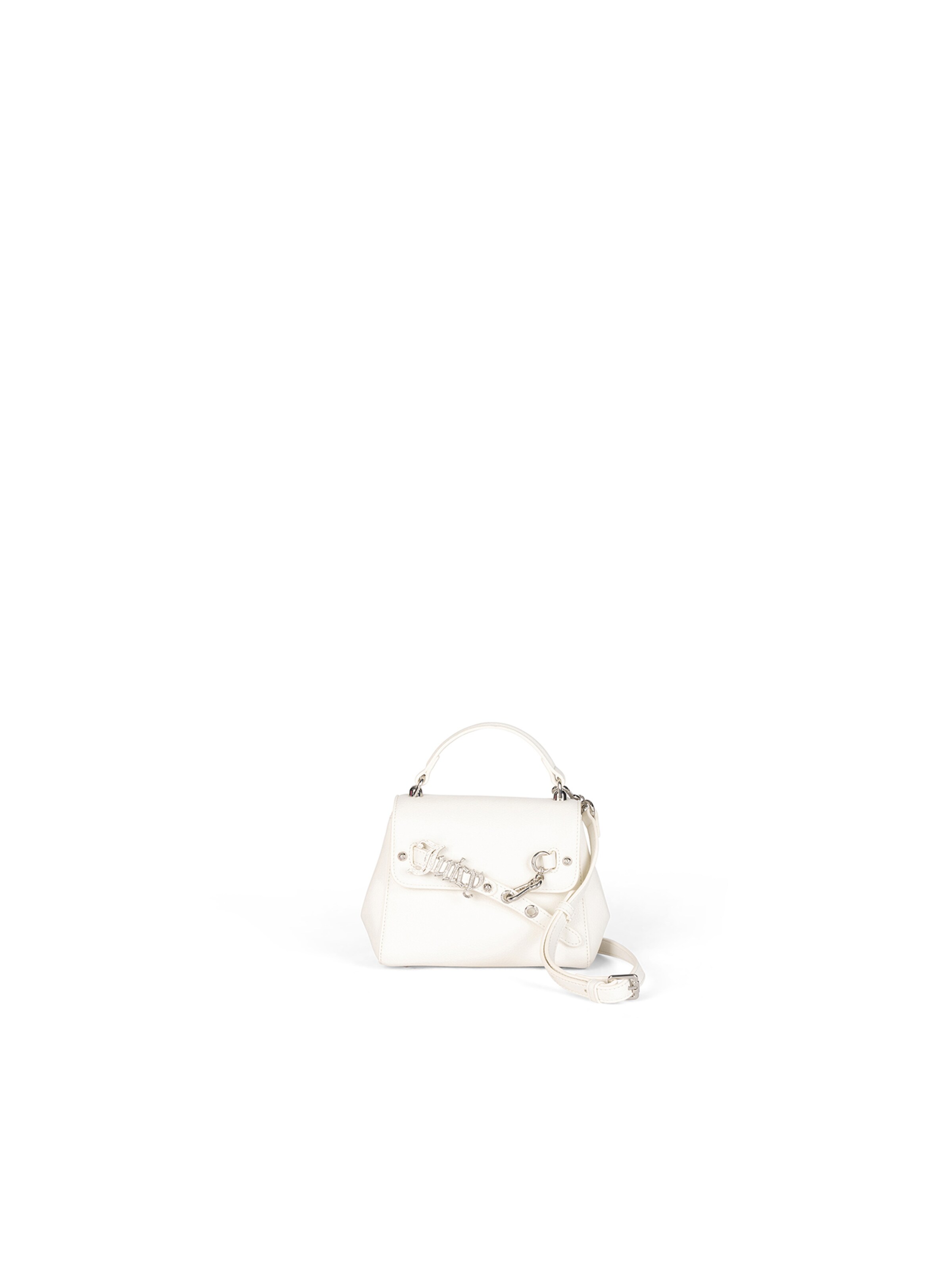 Juicy Couture Shoulder Bag in White: front
