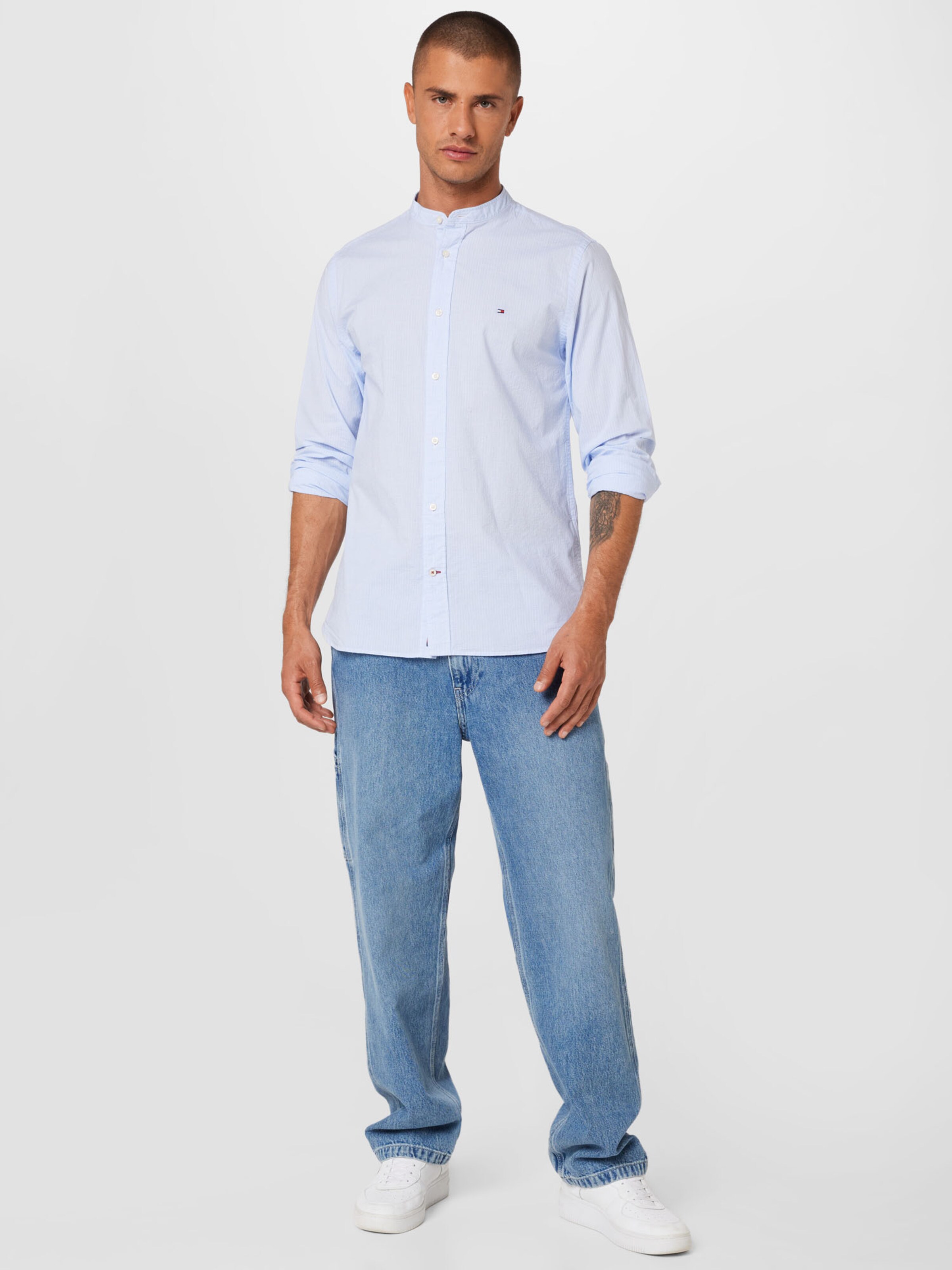 Männer Hemden TOMMY HILFIGER Hemd in Blau, Navy - NI03827 Männer Hemden TOMMY HILFIGER Hemd in Blau, Navy - NI03827