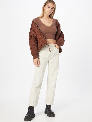 Pull-over Parallel Lines en marron