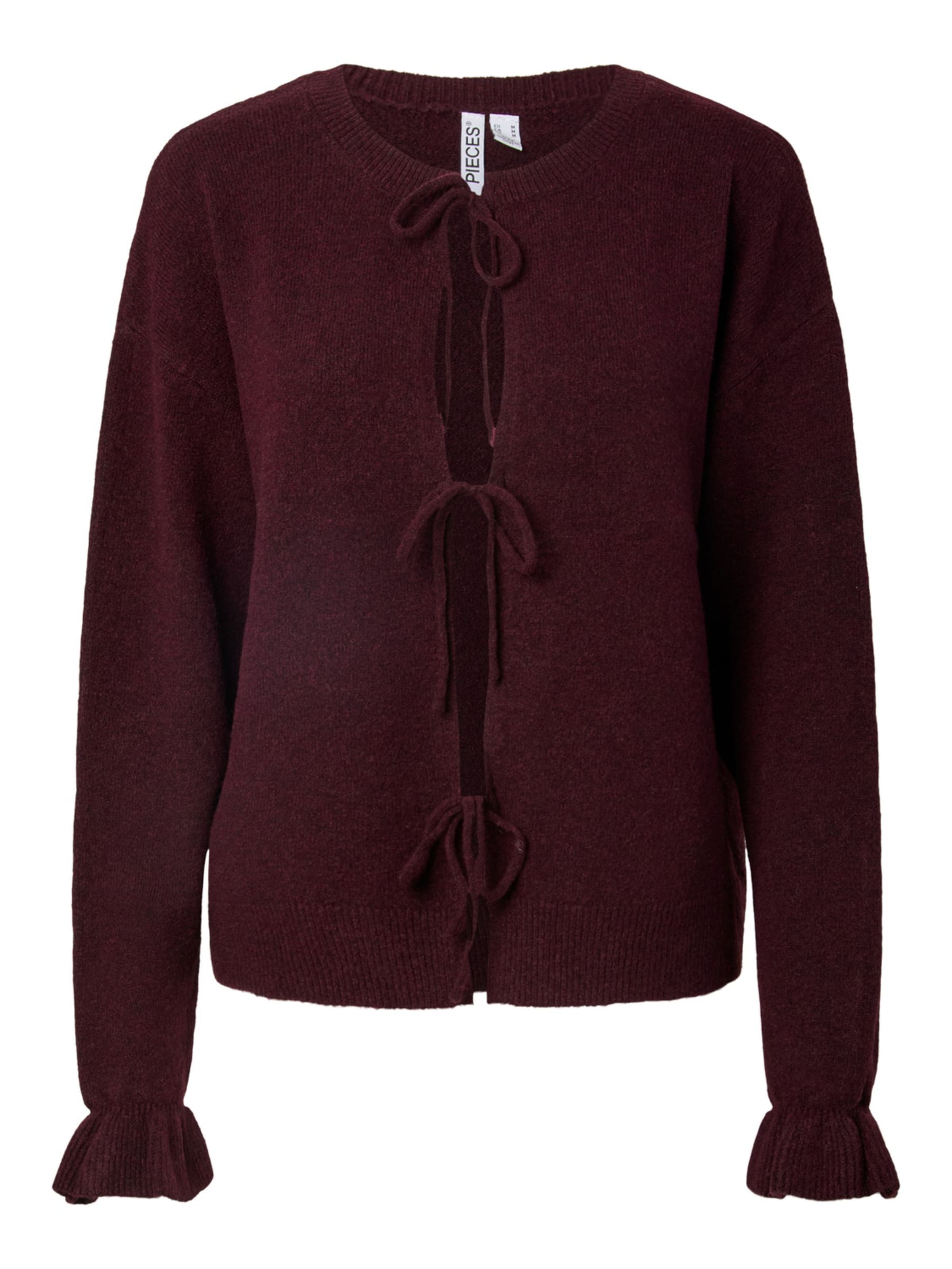 PIECES Cardigan 'SALLY' en M en pourpre, Vue avec produit
