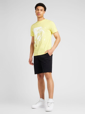 BOSS Shirt 'Sea Horse' in Yellow