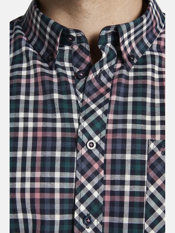 Charles Colby Comfort fit Button Up Shirt ' Duke Kipple ' in Blue