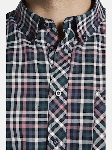 Charles Colby Comfort fit Button Up Shirt ' Duke Kipple ' in Blue
