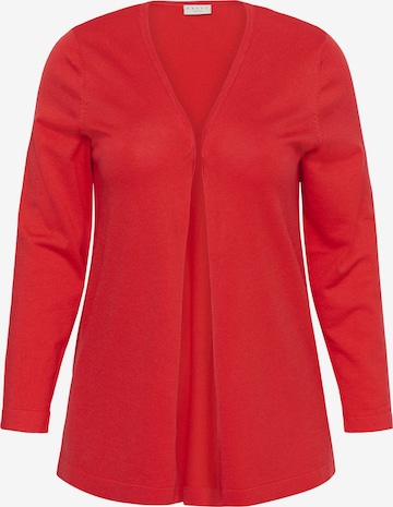 Cardigan 'KCfarsia' KAFFE CURVE en rouge : devant
