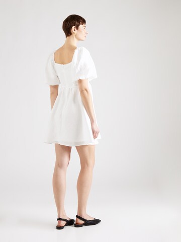 PIECES - Vestido 'DAZZELING' em branco