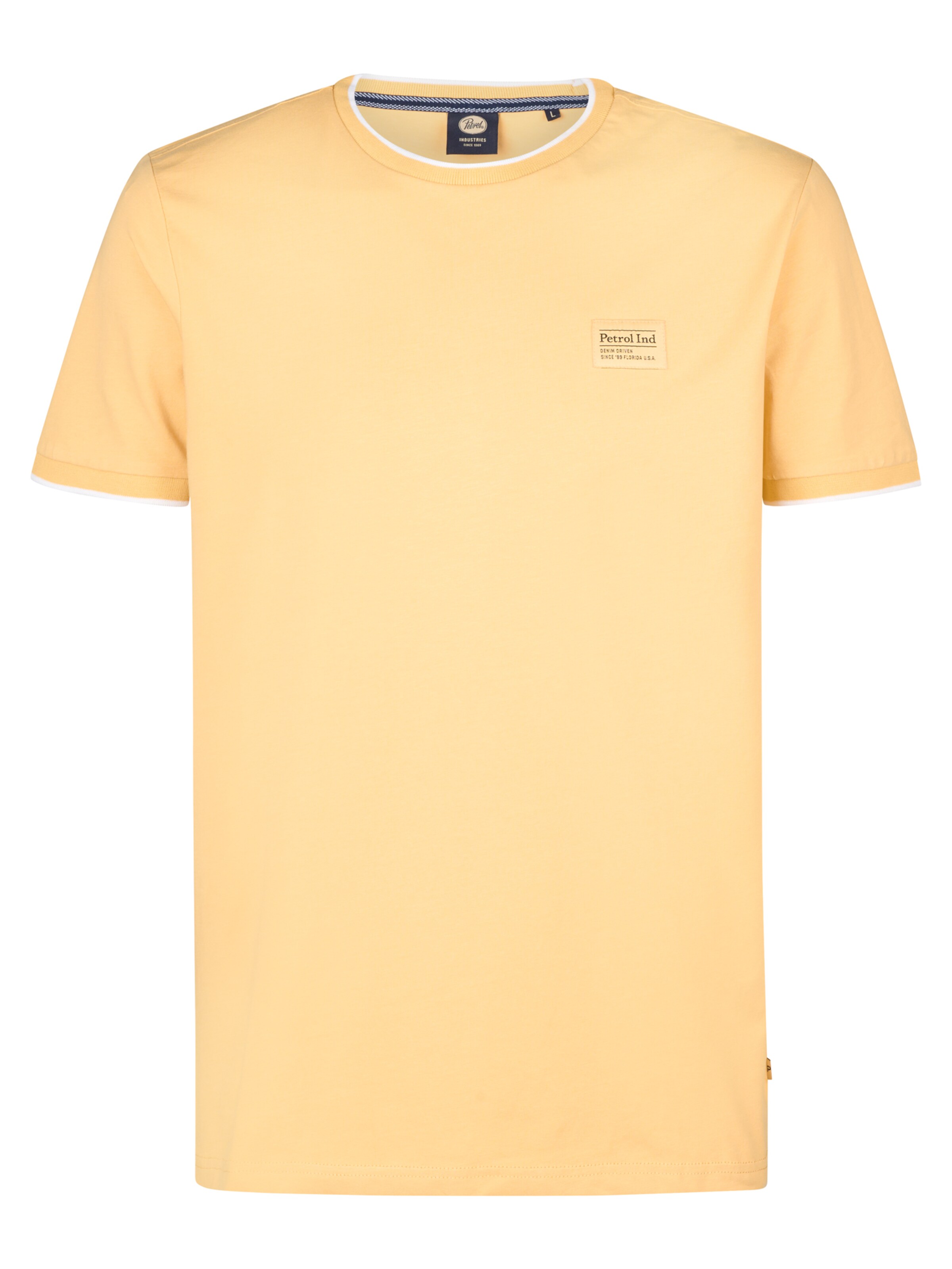 Petrol Industries Μπλουζάκι σε κίτρινο: μπροστά
