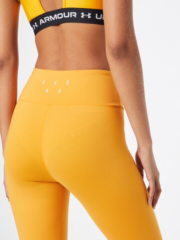 Skinny Pantalon de sport Casall en jaune