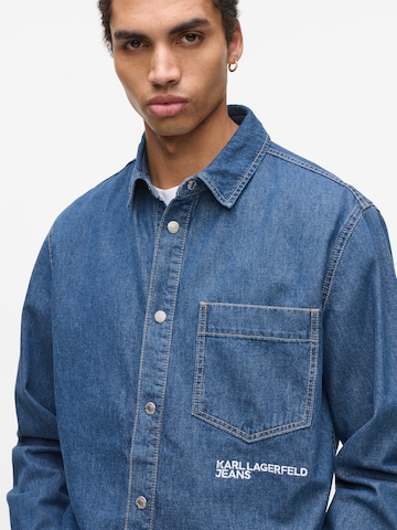 zils KARL LAGERFELD JEANS Standarta piegriezums Krekls