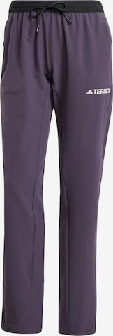 Pantalon de sport 'Lieflex' ADIDAS TERREX en violet : devant