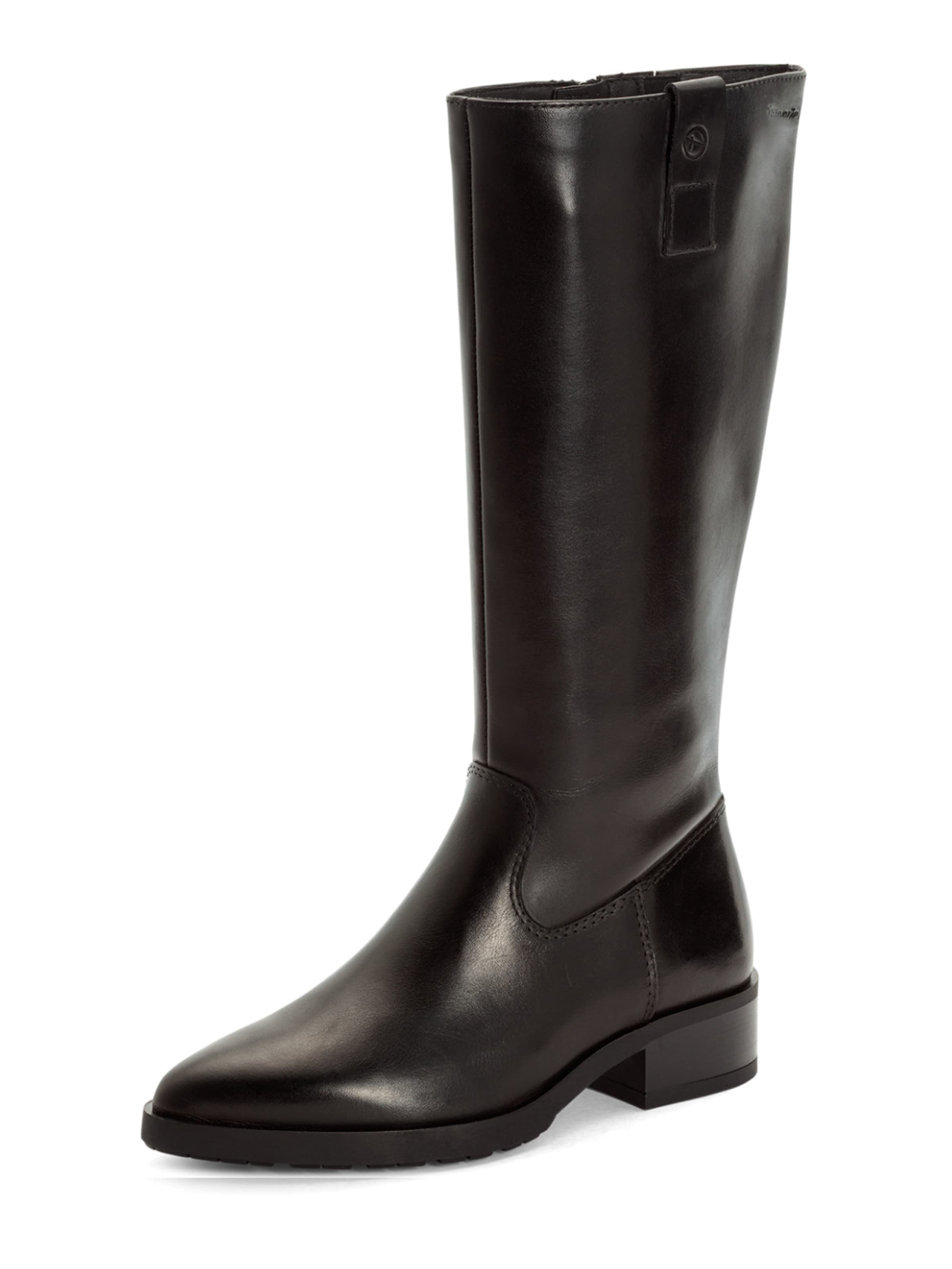 Bottes Tamaris en noir : devant