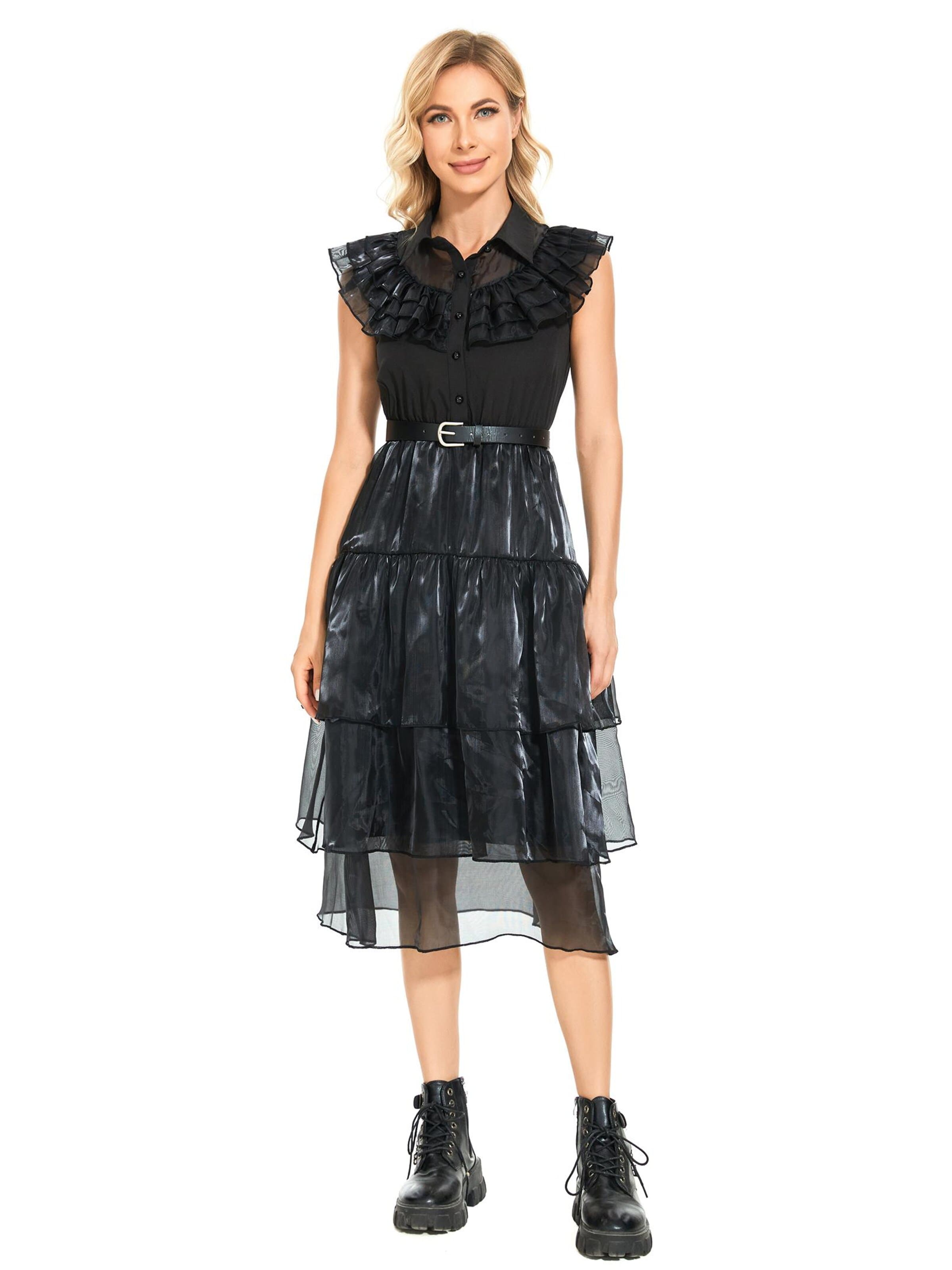 Yesfashion Dress in Black: front