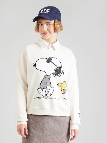 PRINCESS GOES HOLLYWOOD Суичър 'Snoopy Cool Walk' в бежово: отпред