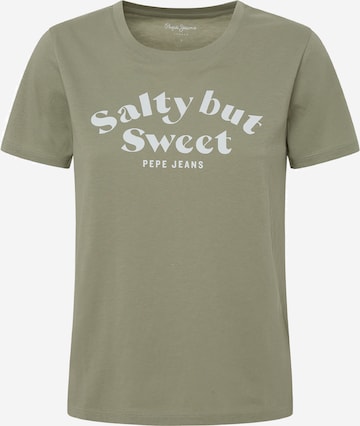 Pepe Jeans Shirt 'Effie' in Groen: voorkant