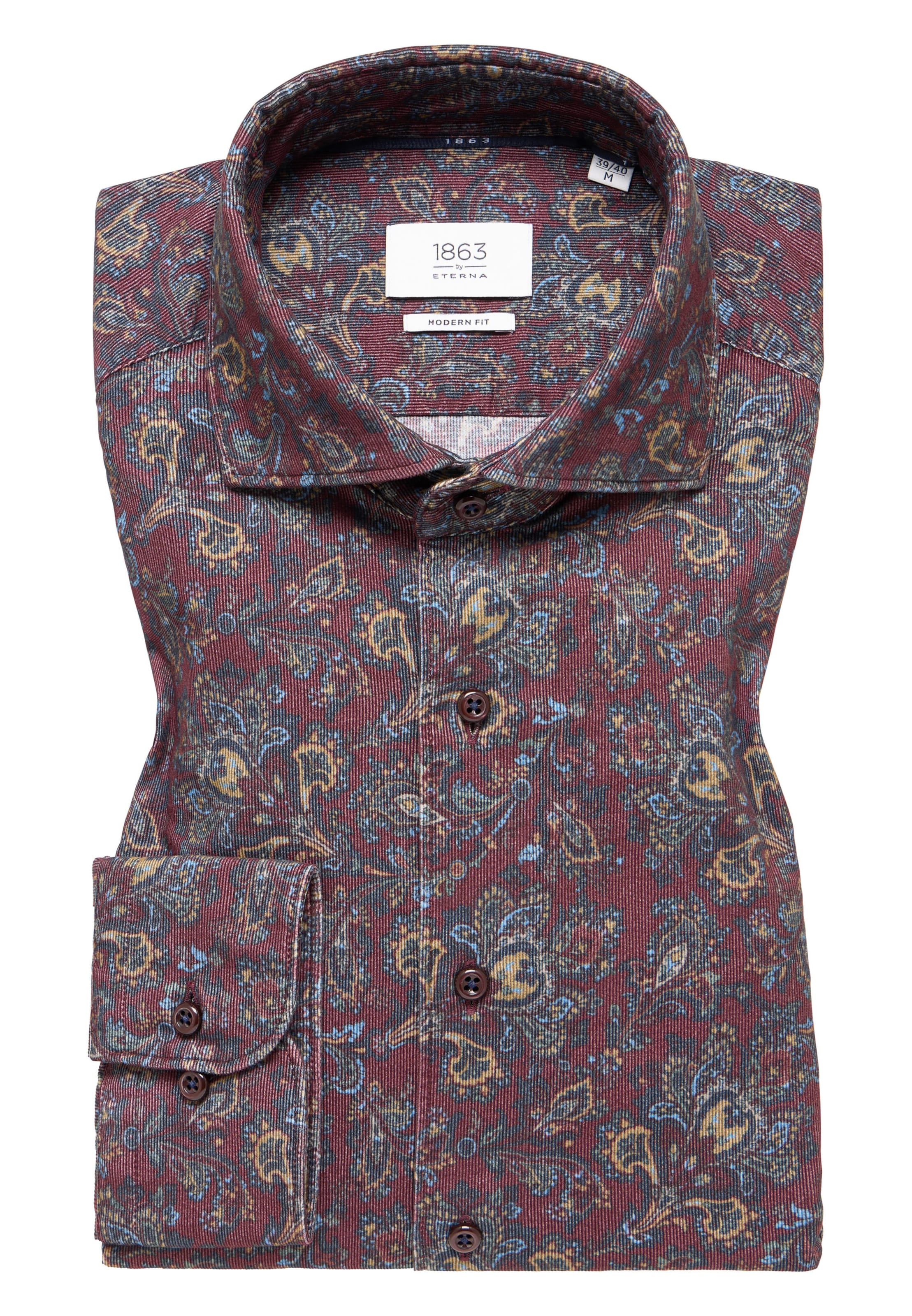 ETERNA Regular fit Zakelijk overhemd in Rood