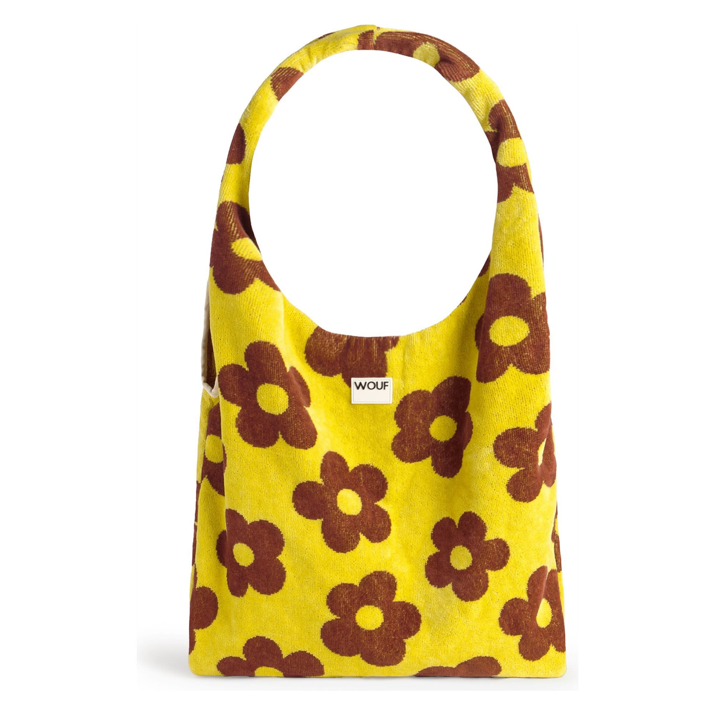 Borsa a spalla 'Terry' di Wouf in giallo: frontale