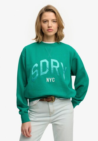 Sweat-shirt Superdry & Co en vert : devant