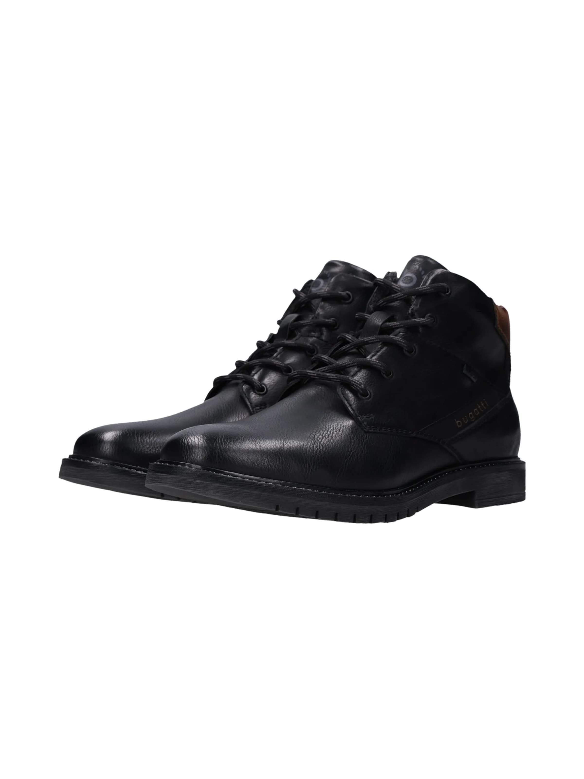 Bottines à lacets bugatti en noir