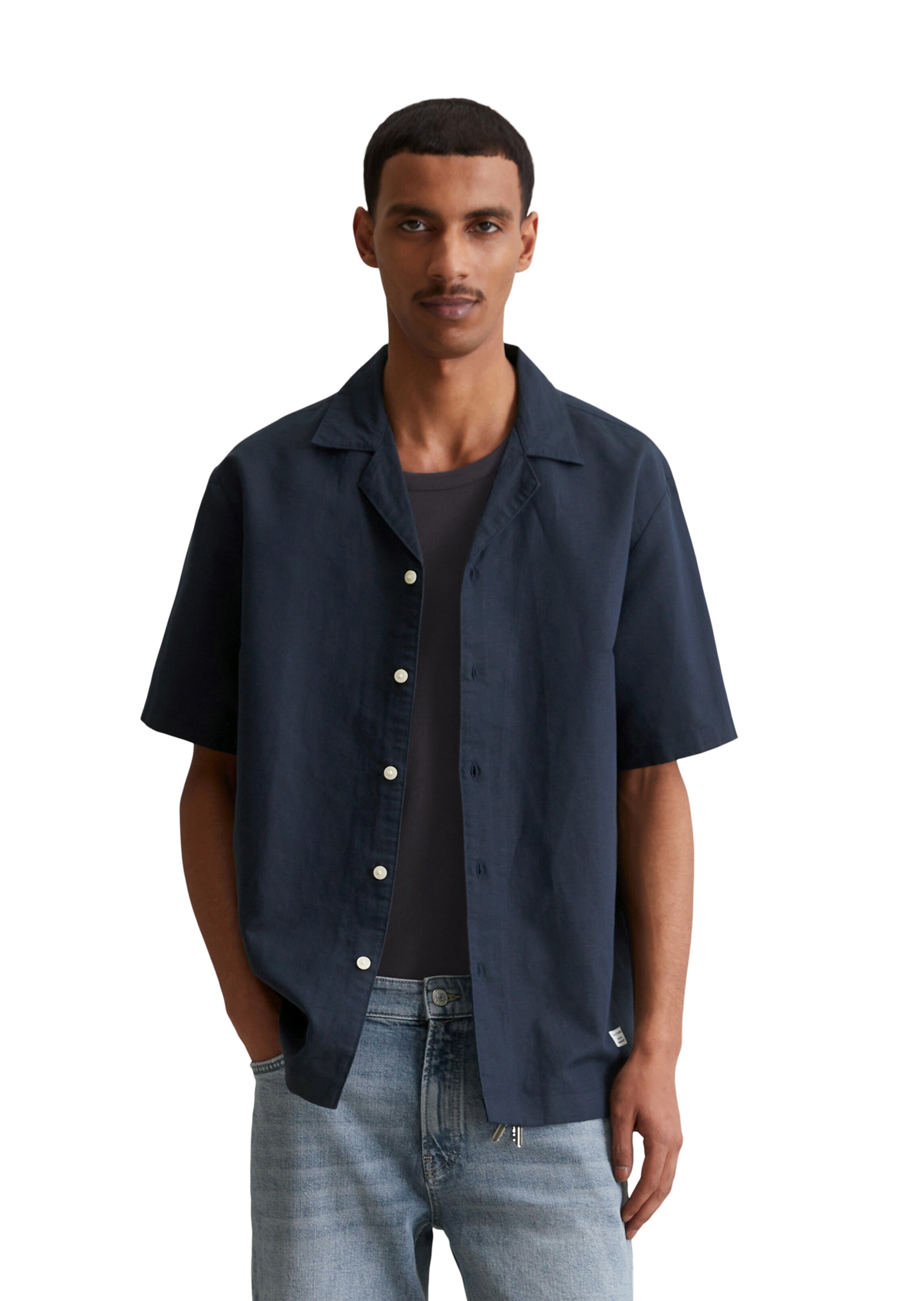 Coupe regular Chemise Marc O'Polo DENIM en bleu : devant