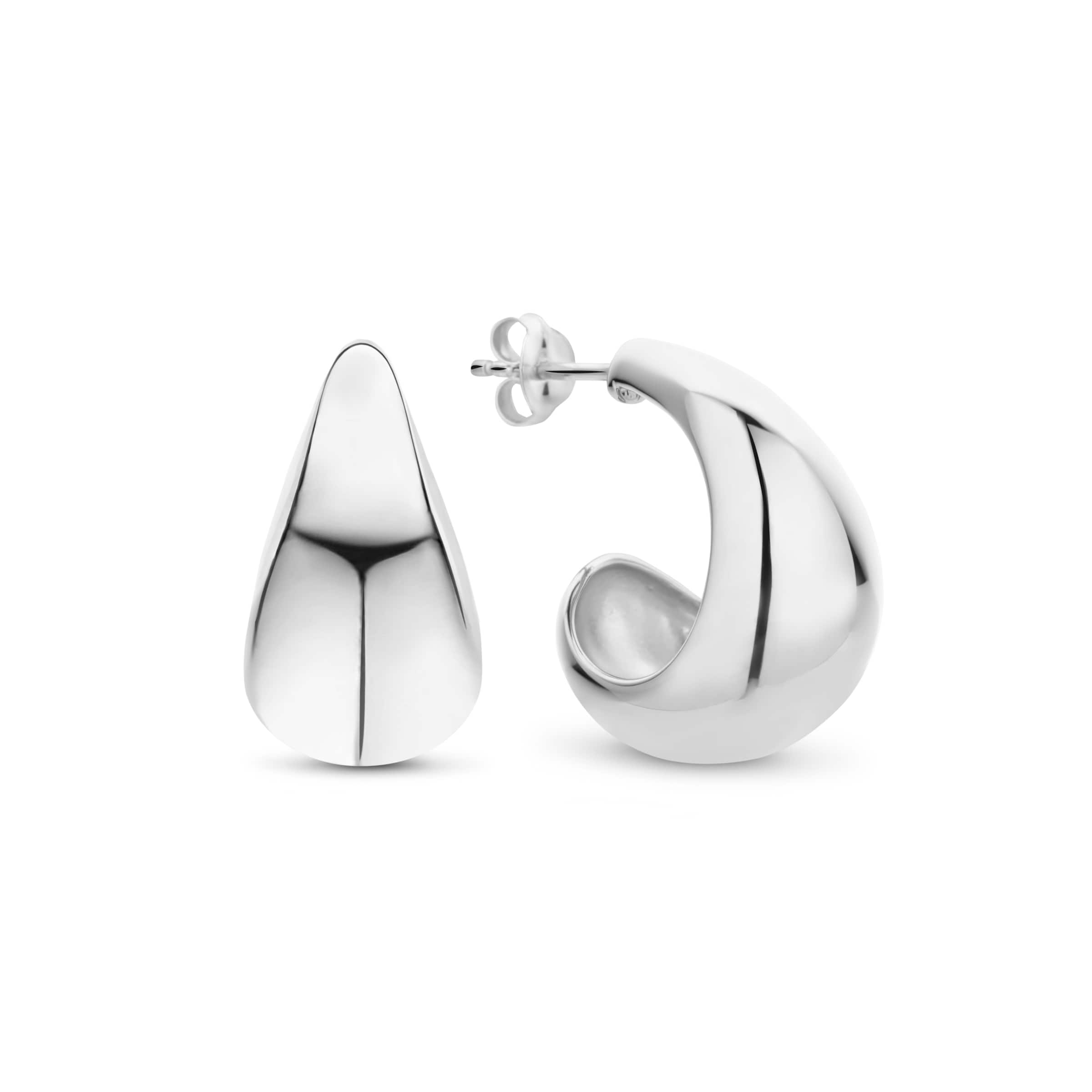 Parte di Me Earrings in Silver: front