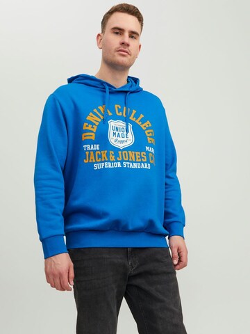 Jack & Jones Plus Sweatshirt in Blue: front