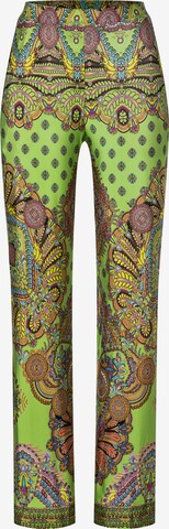 Ana Alcazar Wide leg Broek 'Kiosea' in Groen: voorkant