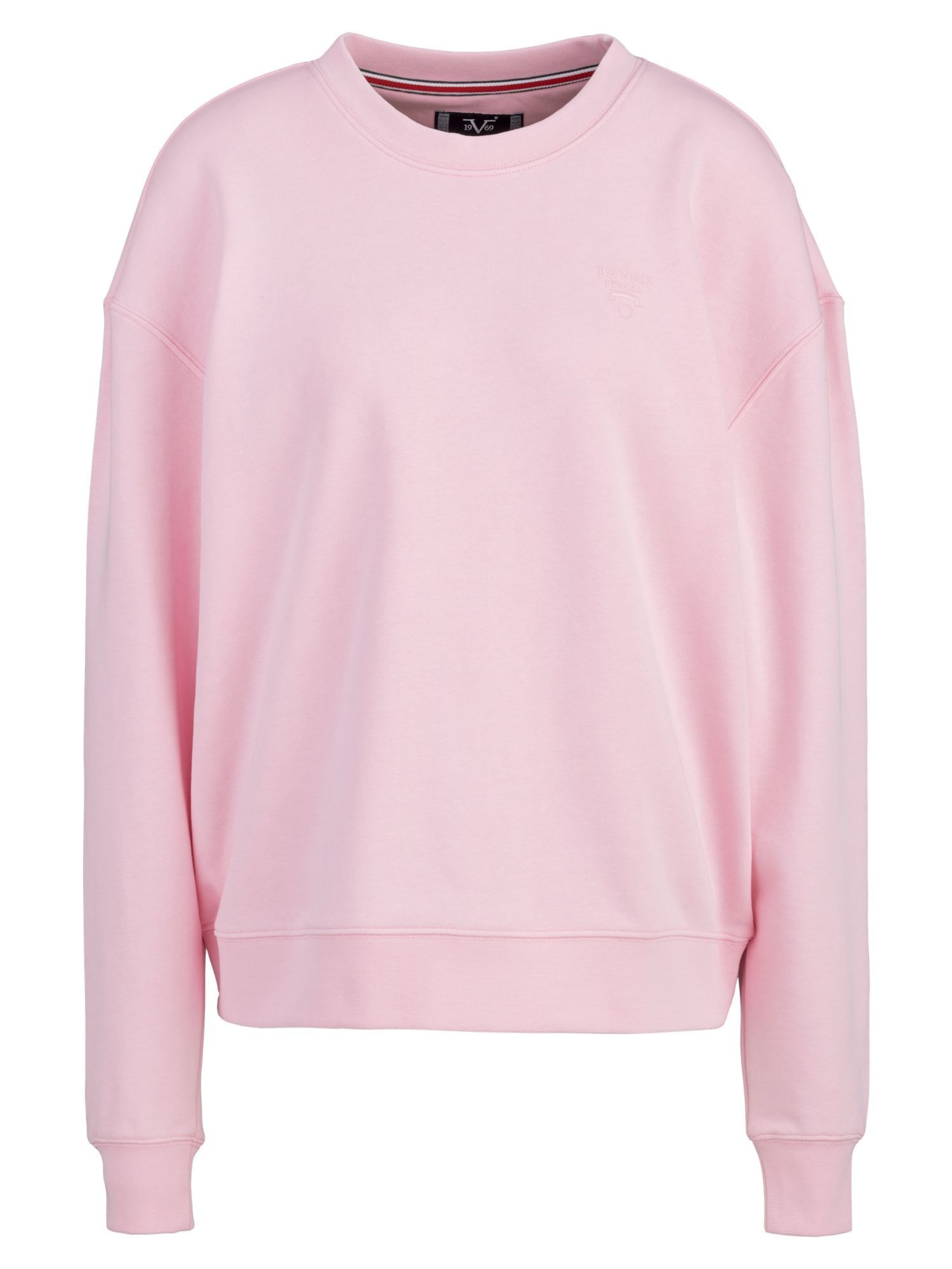 19V69 ITALIA Суичър 'Sinja' в розово: отпред