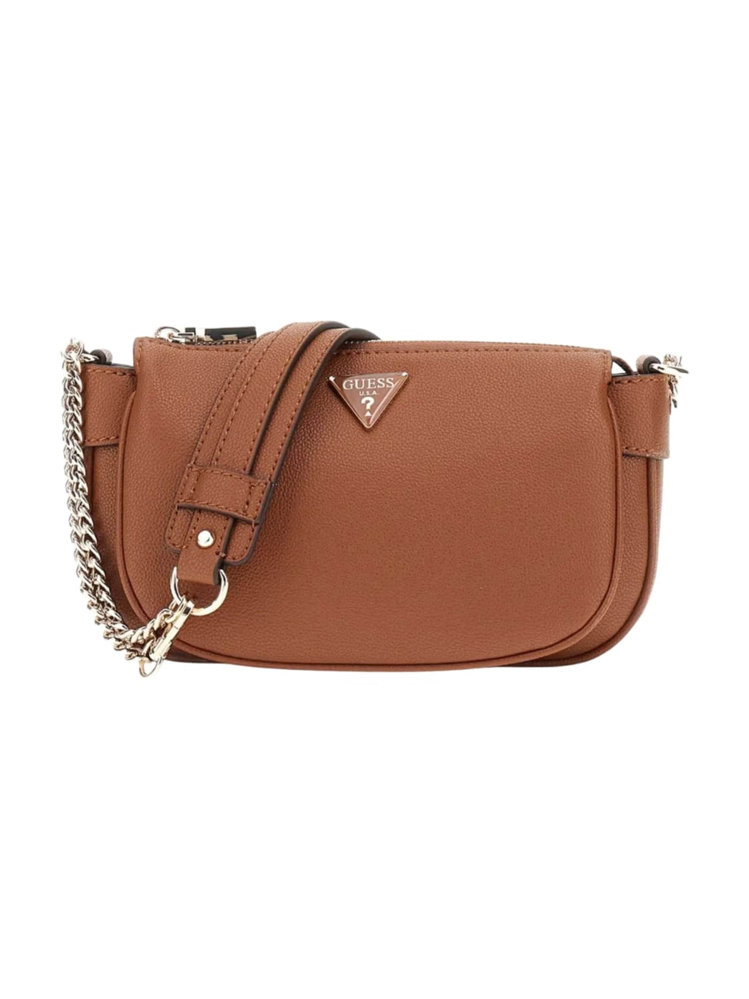 GUESS Shoulder Bag 'Silvye' in Brown: front